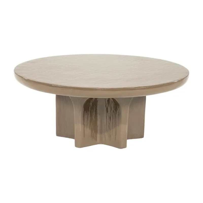 Circolo large sofabord 80x80x32 cm jern brun