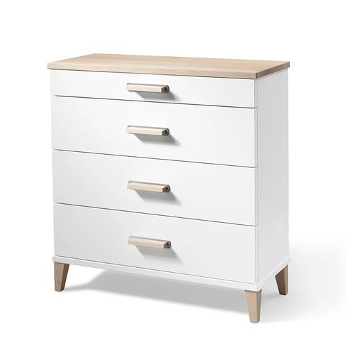 Malva Kommode H76 B70 Hvitlakk/Hvitoljet eik