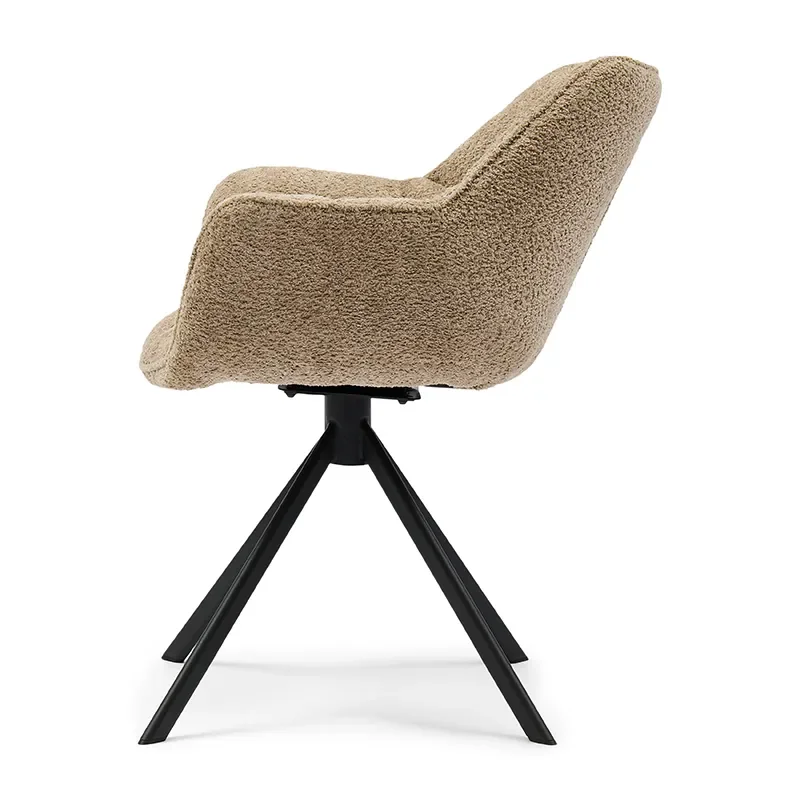 Carnaby stol med armlener Soft Walnut