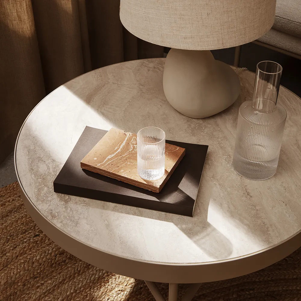 Travertine Salongbord - Cashmere