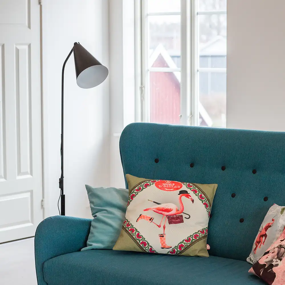 Yukon gulvlampe svart