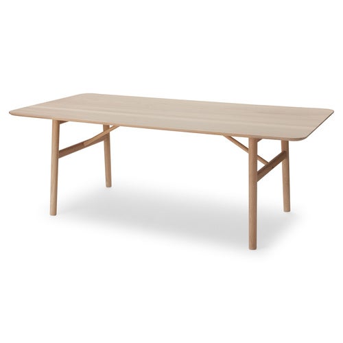 Hven Spisebord 190 cm Hvit Oljebehandling