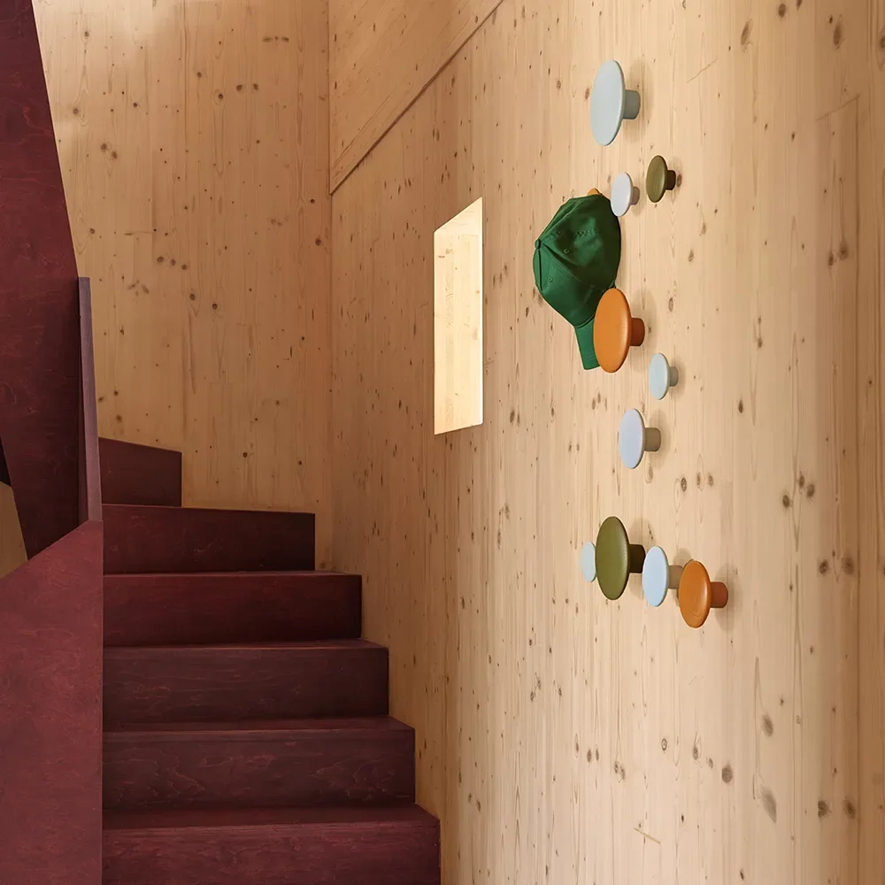 Dots Wood Ø13 cm - Light Blue