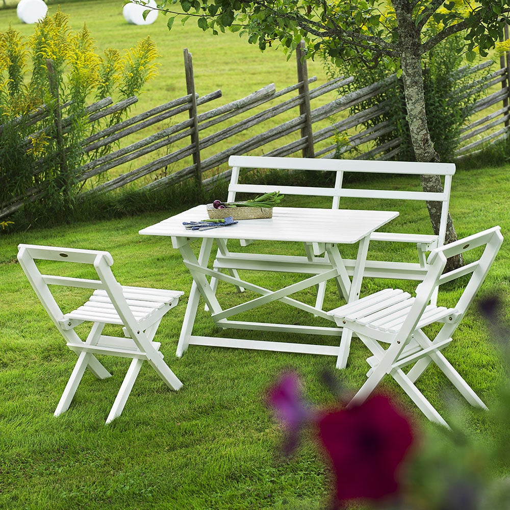 Torpet Sammenleggbar stol hvitlasert