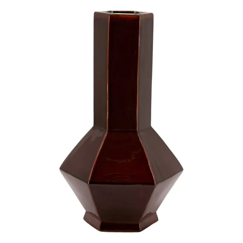 Axis large Vase 28x25x47 cm Leirtøy dark red