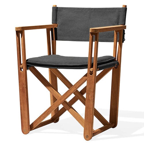 Kryss lenestol mørk grå skifer 