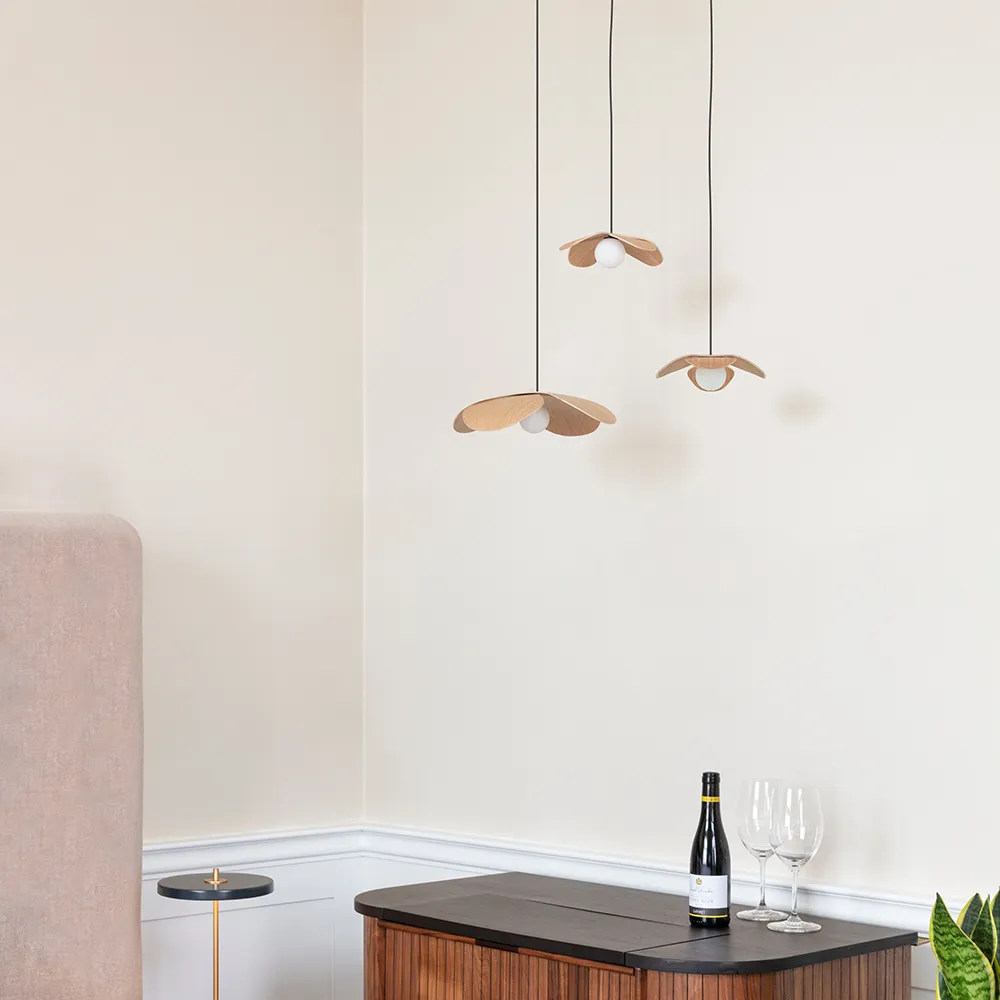 Lampeskjerm Forget Me Not Large i eik