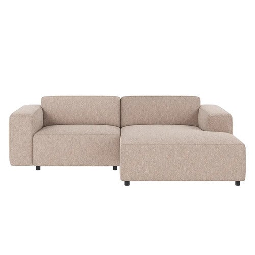 Willard sofa 3-seter sofa med chaiselong høyre stoff Alice lys beige