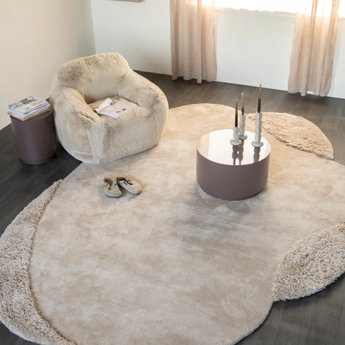 Teppe Praia Beige 345x245 cm