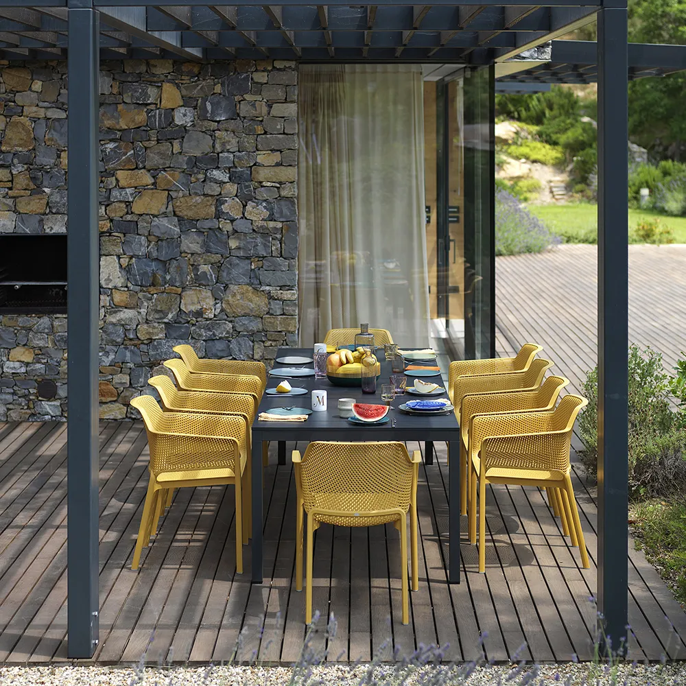 Rio Alu Spisebord 140//210x85 cm Anthracite