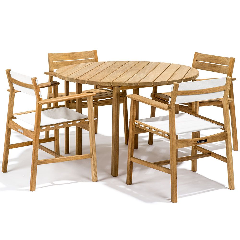 Djurö karmstol teak/teak Skargaarden