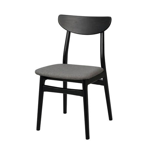 Rodham stol svart eik/mørkegrå