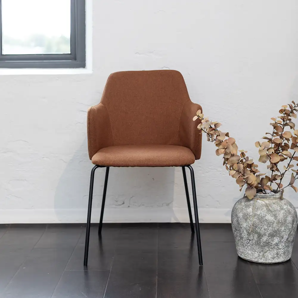 Urban spisestol brun 2-pakning