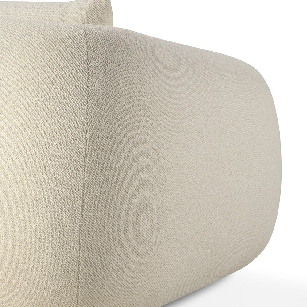 Contour sofa 3-seters kritt 244x107 cm