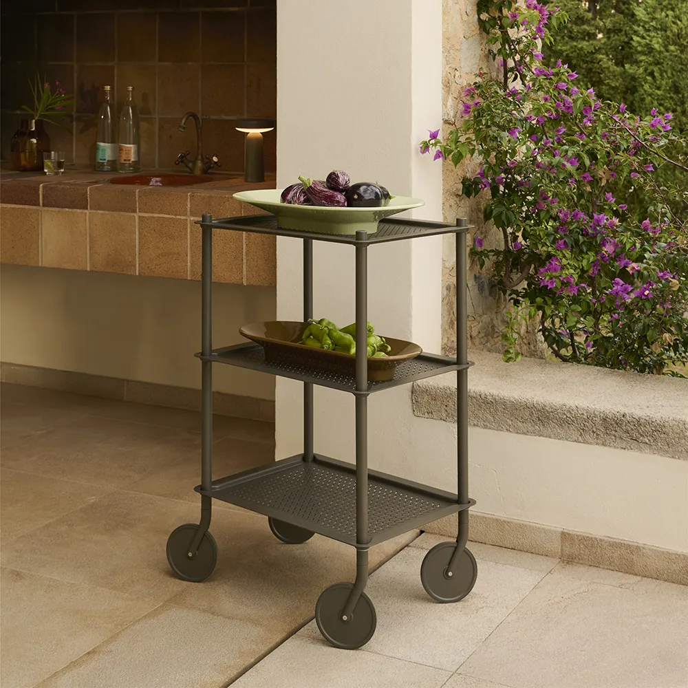 Flow Serveringsvogn 3 etasjer Taupe 