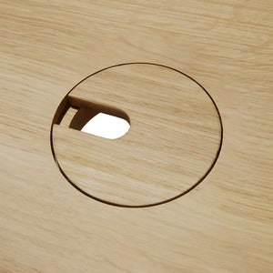 U Skrivebord 70x140 cm Eik 