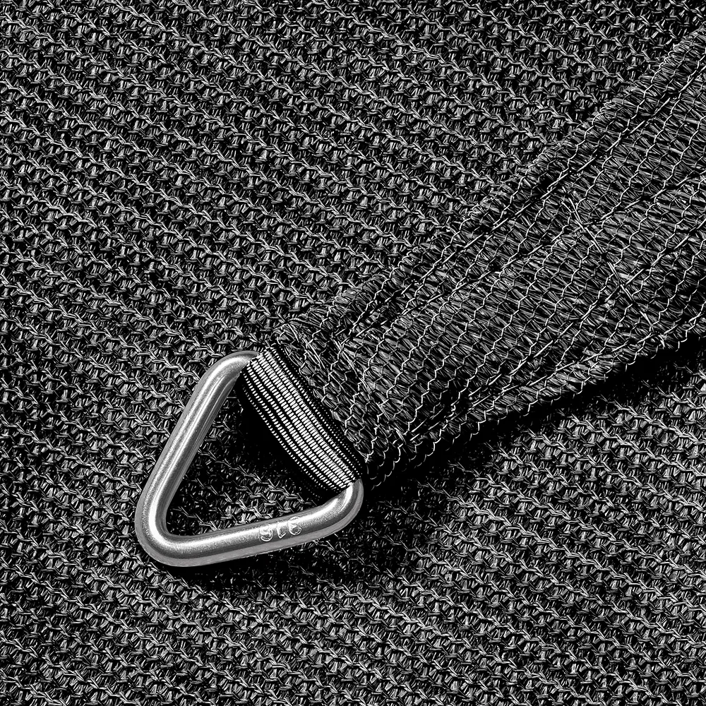 Coolfit solseil trekantet 90° 400x570cm grå