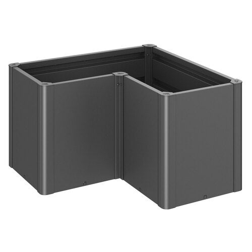 Belvedere plantebed midi størrelse l100 metallic mørkegrå Biohort