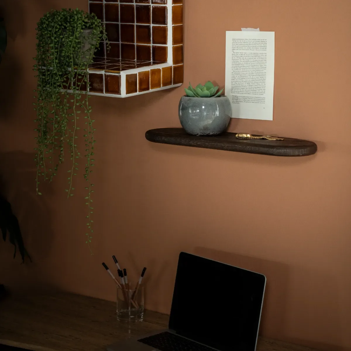 Tre 1 - brown 49x15x3 cm