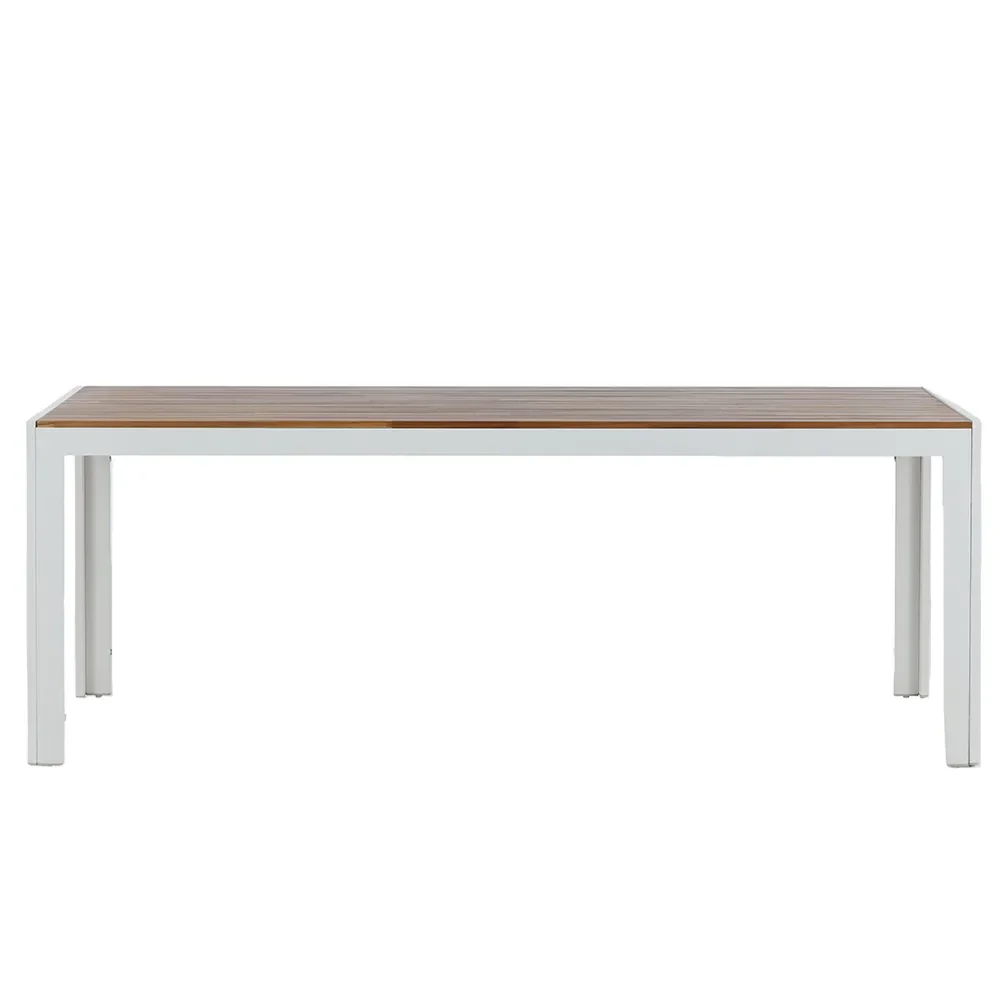 Bois spisebord 90x205 cm Hvit/Acacia