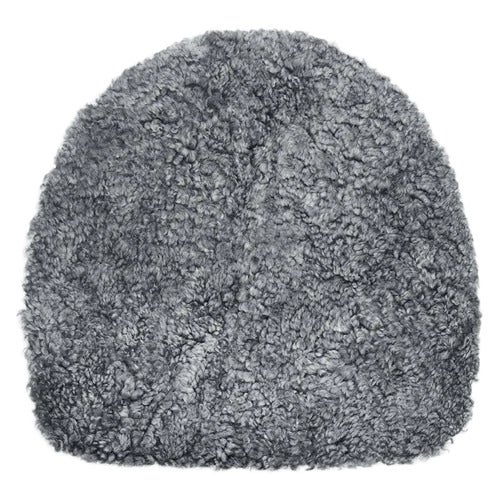 Curly forma Sittepute i saueskinn 36 cm Charcoal Grey