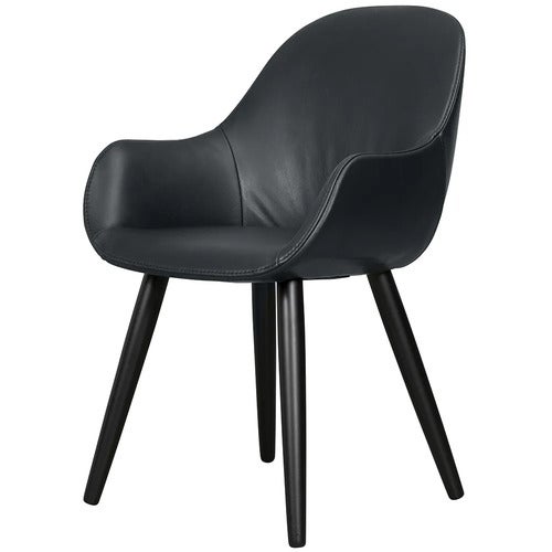 Layla Stol høy armlene i skinn