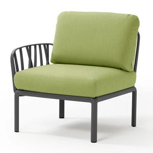 Komodo siste del Anthracite - Avocado Sunbrella