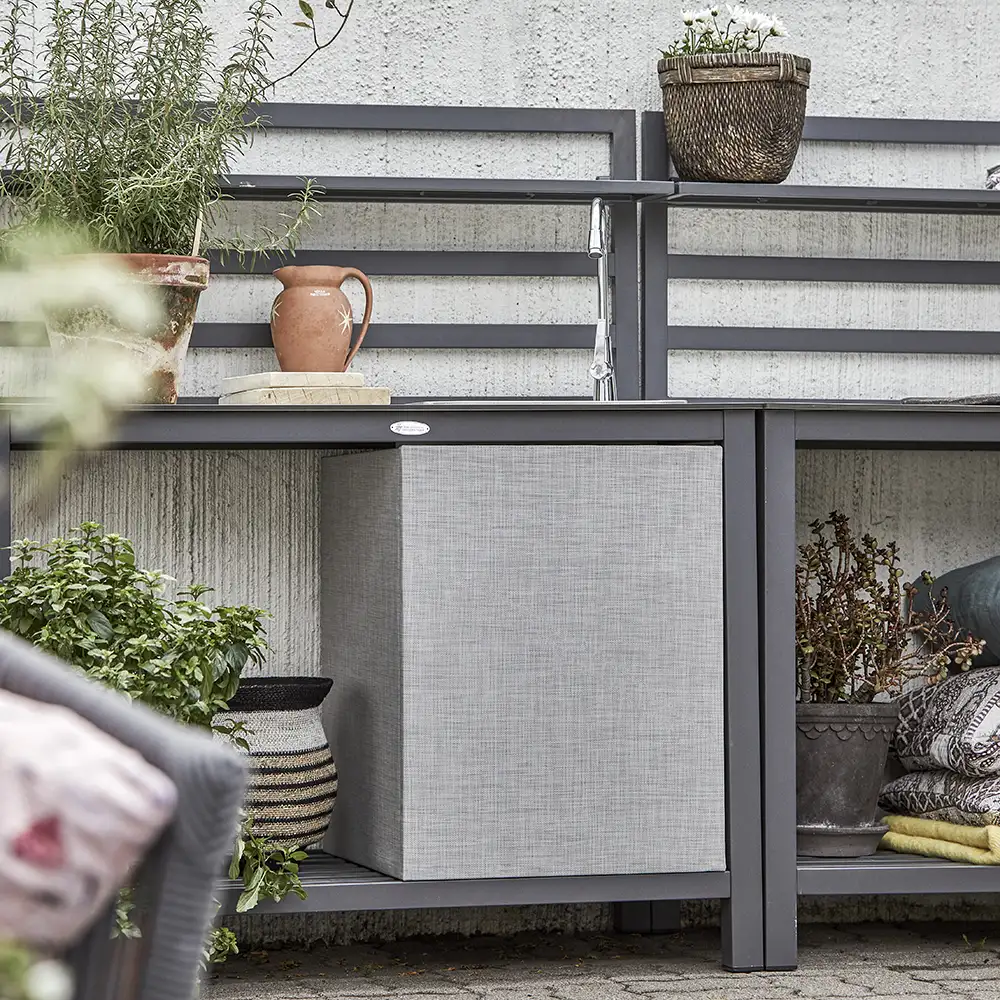 Åminne Utekjøkken Med Vask Grå 