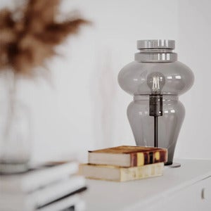 Dolores bordlampe grå