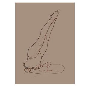 Anna Bülow poster Flow 5 (rouge) 50x70 cm 