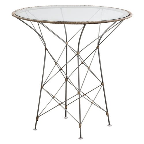 Funky kafébord med glass hasselnøtt