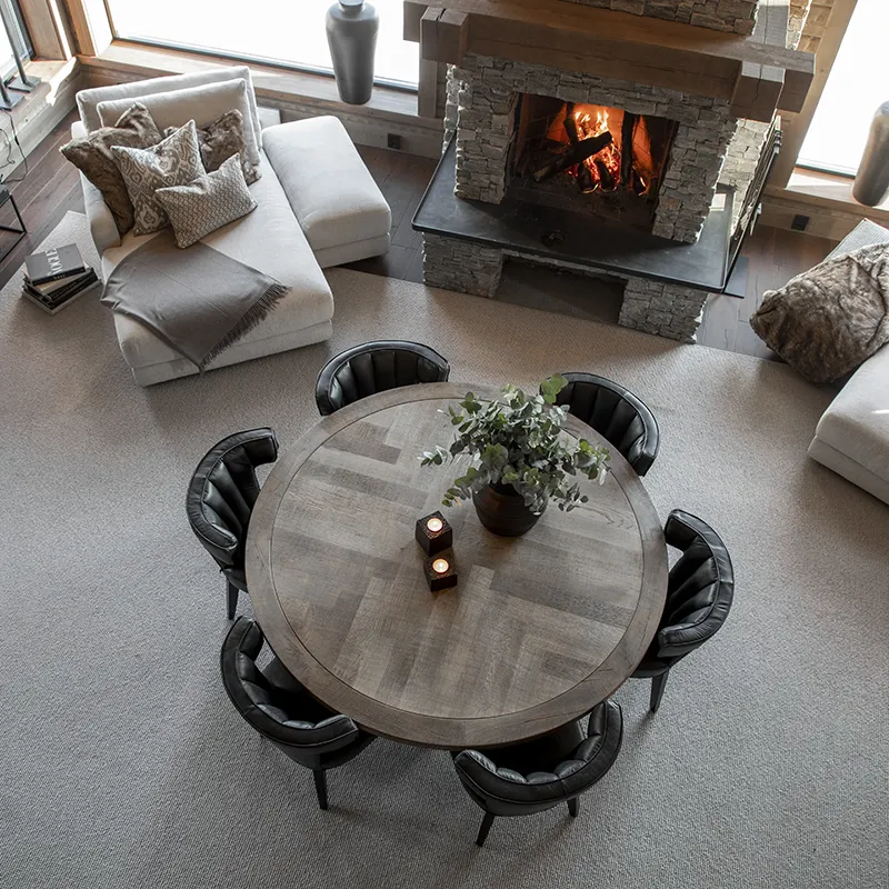 Josh spisebord Ø 150 Black Artwood