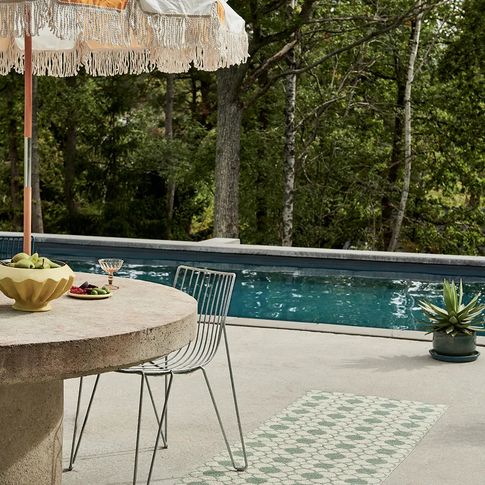 Anya teppe Misty Mint/Vanilla 70 x 100 cm