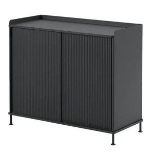 Enfold skjenk 100 x 45 cm  - Black Anthracite Black