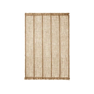 Athens håndvevd jute-teppe 140 x 200 cm – naturlig/off-white