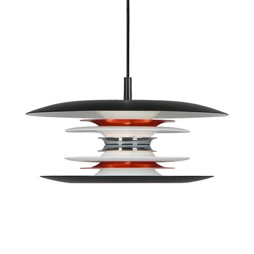 Diablo Pendel D300 Matt svart/blå rød G9 inkl. lyskilde