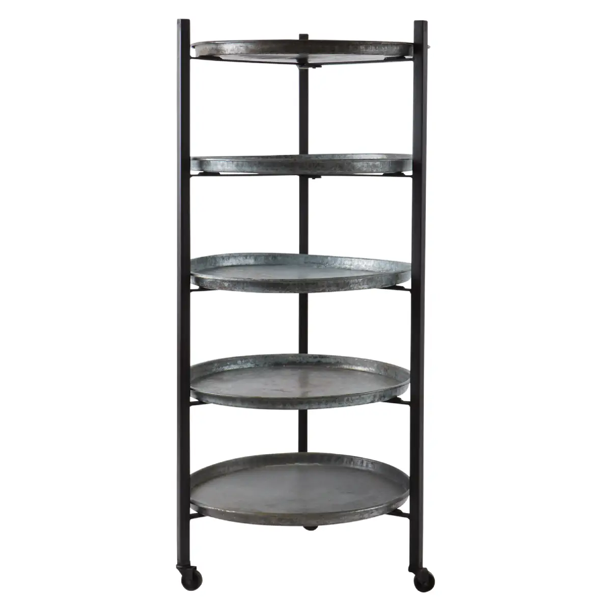 TREASURE Hylle Svart/brun ~Ø60 x H125 cm