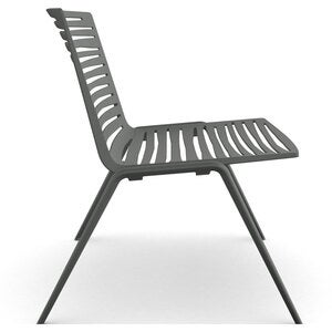 Zebra lenestol metallic grå