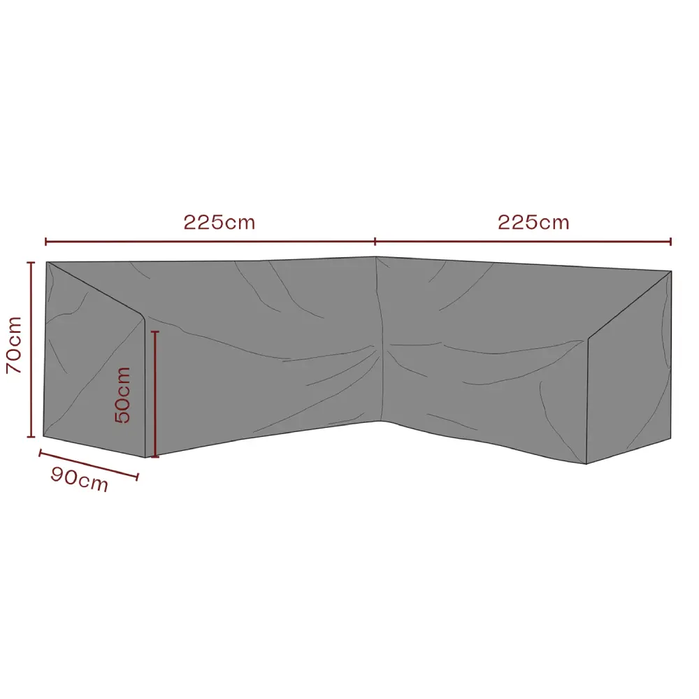 Møbeltrekk Hjørnesofa 225/225x70 cm waterproof
