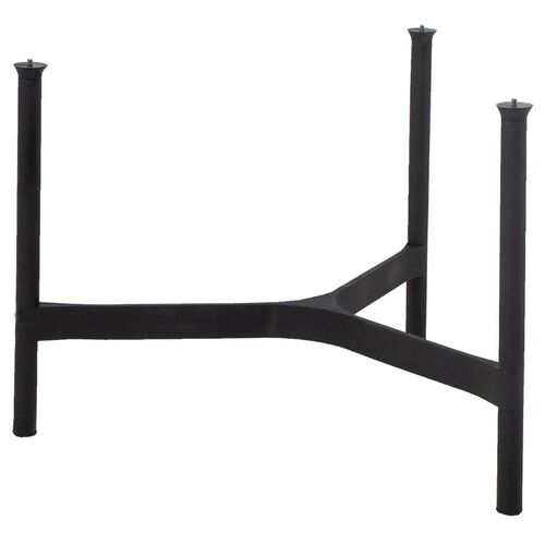 Twist sofabord understell medium Lava Grey Alu. 