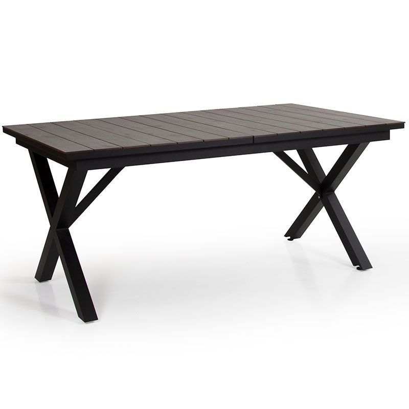 Brafab, Hillmond uttrekkbart bord 100x166-226 cm svart/grå