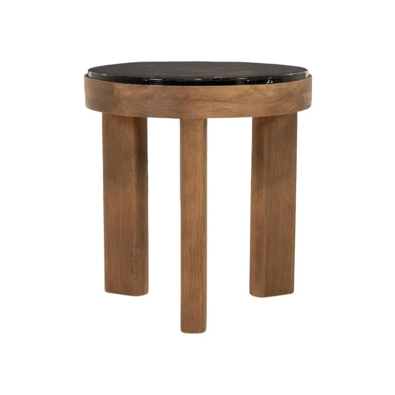Lucent Sidebord 45x45x50 cm Mangotre & Glass Brun