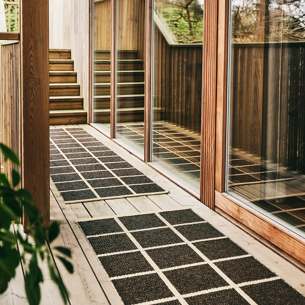 Vevd Teppe Criss Dark Brown 70x150 cm