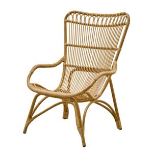 Monet lenestol av kunstrotting antikk