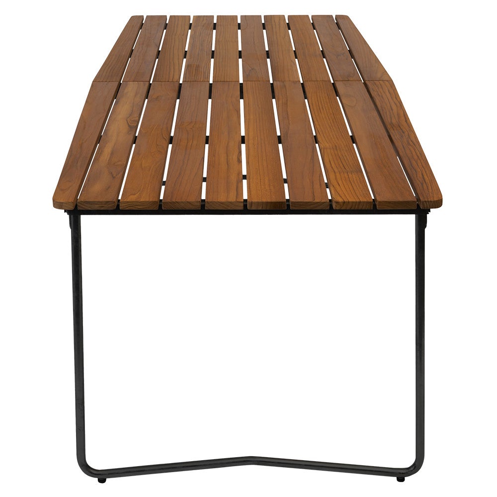 Spisebord B31 230 Ubehandlet teak / svart understell