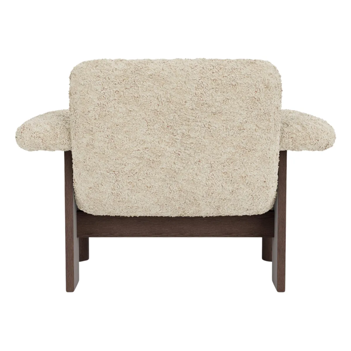 Brasilia loungestol mørkbeiset eik, Sheepskin Nevotex Nature
