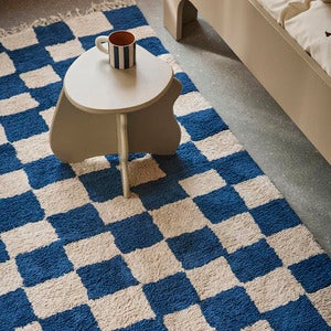 Vaskbar Teppe Mara Deep Blue