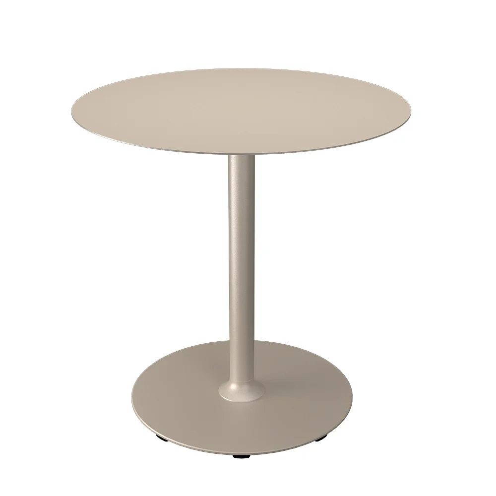 PICO Sofabord Ø74 cm, rund sokkel Beige
