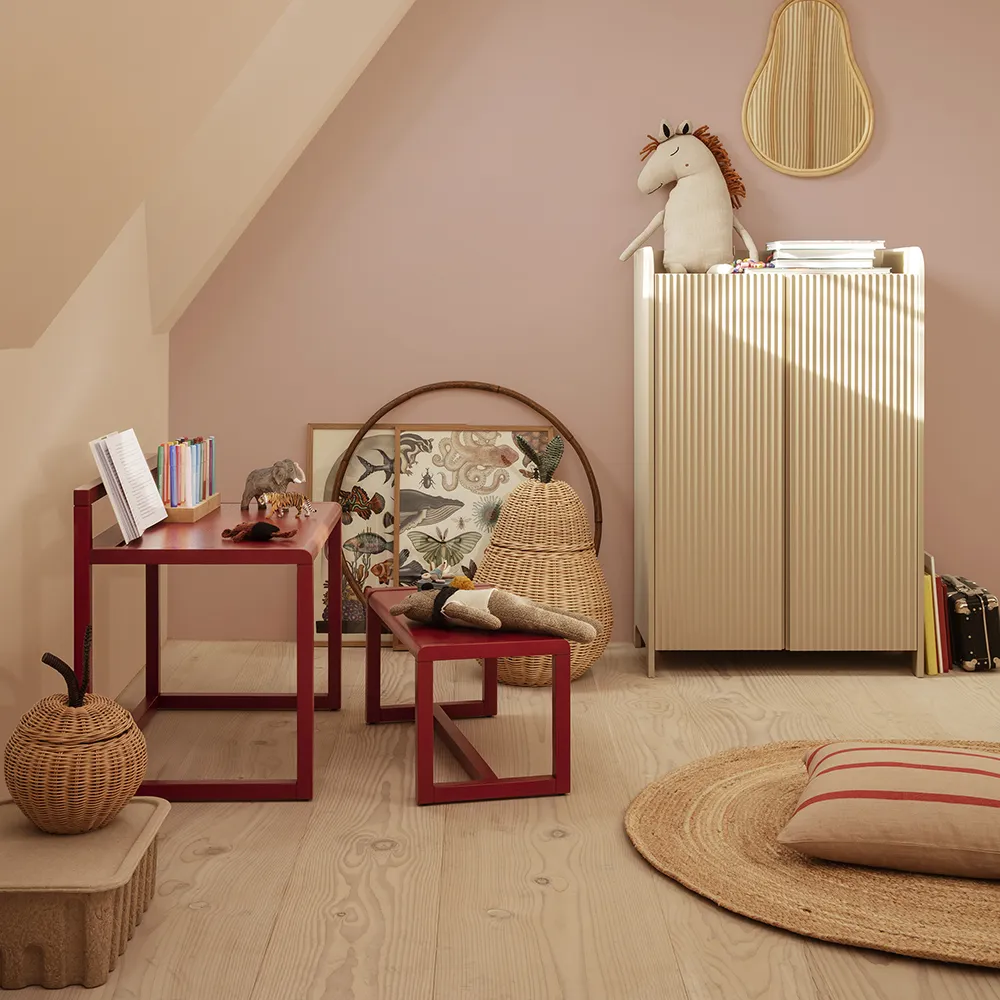 Evig jute-teppe - Ø120 cm