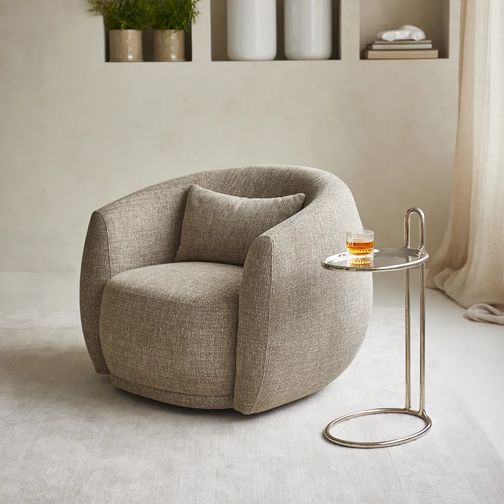 Roterende lenestol Leonardo Bright Taupe